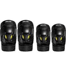 프롬에이 클래시 퀵원터치버클 오토바이 무릎 보호대 양발착용 + 팔꿈치 보호대 양손착용 세트, 클래시블랙, 1세트