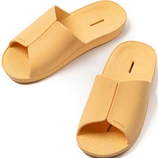 ouoo2 Light Ivy防滑居家室內浴室拖鞋 左右組, 芒果色, 1組