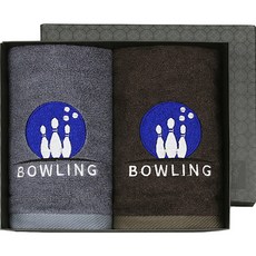 Songwol 松月 保齡球俱樂部運動毛巾2款 + 購物袋套組, 隨機出貨(毛巾), 黑色(購物袋), 1套