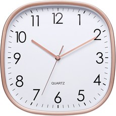 客廳靜音掛鐘, 白玫瑰金