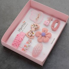 HanNal 女童用 兒童一字夾 8件組 禮物套組