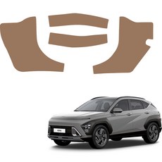 메이튼 디 올 뉴 순정 컬러 가죽 스크래치 카울사이드 커버 SC, 현대 코나 SX2, 인디고브라운