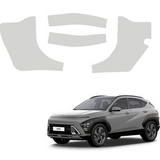 메이튼 디 올 뉴 순정 컬러 가죽 스크래치 카울사이드 커버 SC, 현대 코나 SX2, 라이트그레이