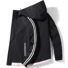 스타빈 남성용 라인 캐주얼 후드점퍼