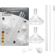 Ibyeol Friends 兒童新款吸管替換吸管補充套裝, 1組