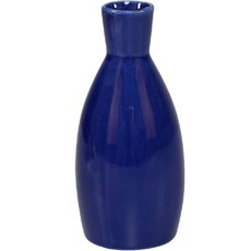 月鹽 韓國製 迷你酒瓶 酒瓶 陶瓷 清酒瓶 竹製德利瓶 藍色 250ml, 1個