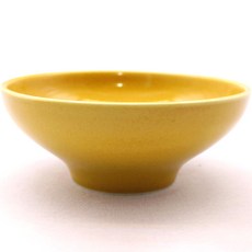 月鹽 韓國製 陶瓷 甜點 沙拉碗 27色 甜蜜 麥片碗, 檸檬黃, 1個