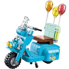 JAKi 佳奇 氣球滑板車 樂高相容積木 JK8311, 混合顏色, 1個