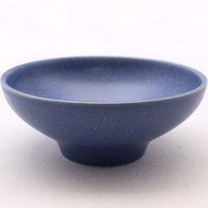 月鹽 韓國製 陶瓷 甜點 沙拉碗 27色 甜蜜 麥片碗, 鋼藍色, 1個