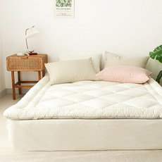 韓國 amante New Days 半微纖維薄墊, 奶油白