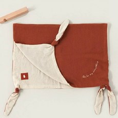 Bamboo Bebe Yoryu紗布多功能毯, 磚紅色