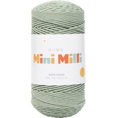yarna mini mili 編織線 250g, 716 灰綠色