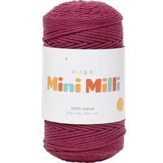 Yarna mini mili 編織線, 728 覆盆子色