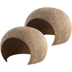 Nature Goods 舒適倉鼠椰殼躲藏屋 中型, 棕色, 2個