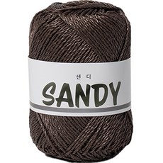 yarna 샌디 뜨개실 50g, 8 다크브라운, 1개