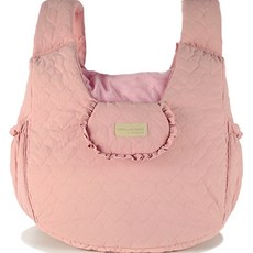 AMYLOVESPET 寵物用羽絨棉胸前背包, 心粉紅色