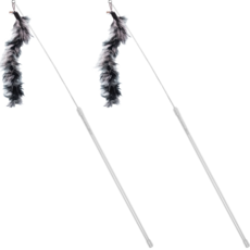 Zooah Pet 迷你釣魚線釣竿, 2個, 九尾狐