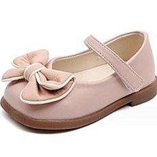 BEBEMARU 女童款線條大蝴蝶結皮鞋 9632