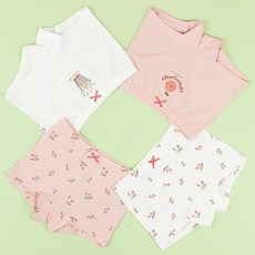 SCOXX 女童平口四角內褲4件組 櫻桃 WPS-937