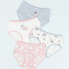 SCOXX 女童學生三角內褲4件組 WPS-810