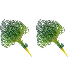 多色迷你人造多肉植物, 2個, 綠色