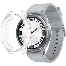 스페이스쉴드 갤럭시 워치 호환 TPU 범퍼 케이스, 투명, 1개