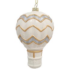 聖誕節金色奶油熱氣球, 奶油色, 12cm