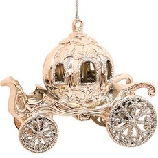 聖誕圓形馬車, 粉紅色, 12cm, 1個