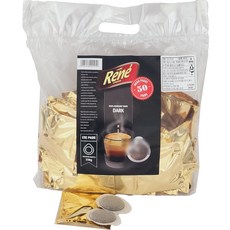Rene 咖啡機適用深烘焙咖啡包, 50包, 7g, 1袋