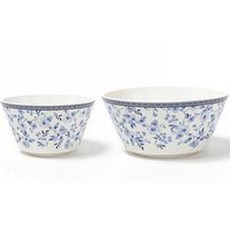 ssueim 1976藍色花園系列餐碗組, 花紋, 小碗+大碗