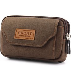 Dtree 男士手機腰掛橫式收納包 26 棕色