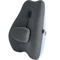 River Fox 車用可調整式腰背部靠墊, 灰色, 1個