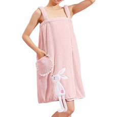 Sonio 浴巾 綁帶 可愛 連身裙 浴袍 ONESIZE, TYPE 02, 1個
