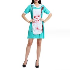 Opry 殭屍護士手術服 萬聖節角色扮演服裝