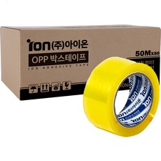 ION OPP 透明封箱膠帶 獨立包裝 50m, 50個