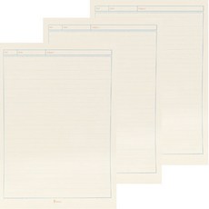 Bfancy 日常筆記墊 縱向型 學習Plus B5, 淡黃色, 3個