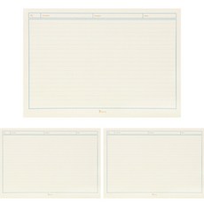 Bfancy 日常橫式筆記本Pad學習Plus B5, 淡黃色, 3個