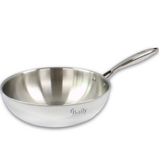HANIL STAINLESS STEEL IH爐適用Baily系列5層不鏽鋼炒鍋, 28cm, 1個