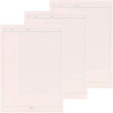 Bfancy 每日B5直式康乃爾筆記本, 粉彩粉紅, 3個