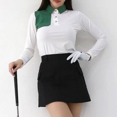 SOON2 DLE Lux Golf 女款撞色長袖高爾夫球衫 PF3A604W