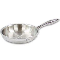 한일스텐레스 인덕션 베일리 통오중 스텐레스 프라이팬, 20cm, 1개