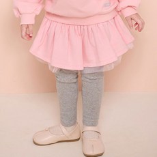 JELISPOON 女童款簡約網紗緊身褲裙