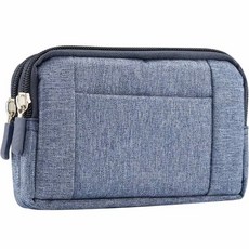 DTree 露營手機腰包 牛仔錢包 01 藍色