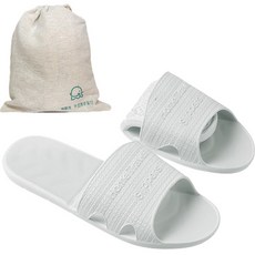 Maket Gamseong 旅行用可折式拖鞋, 灰色, 1組