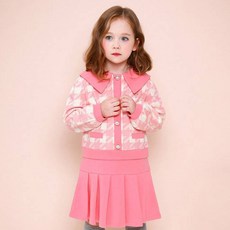 JELISPOON 女童款千鳥格紋洋裝