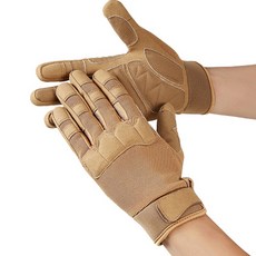 男款軍風登山手套 2入組, Sand, 1組