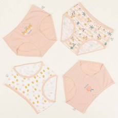 SCOXX 女童學生三角內褲4件組 水果 WPS-813