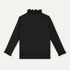 unifriend 童款素色木耳邊高領長袖T恤