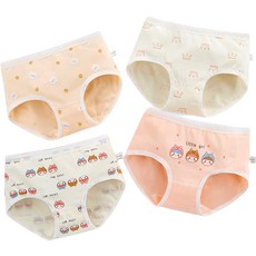 Aippum 女童可愛朋友三角內褲4件組 C38