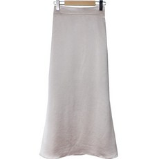 린다샵 헤이니 허리 뒷밴딩 새틴 플레어 롱 스커트 cpsk5768k38